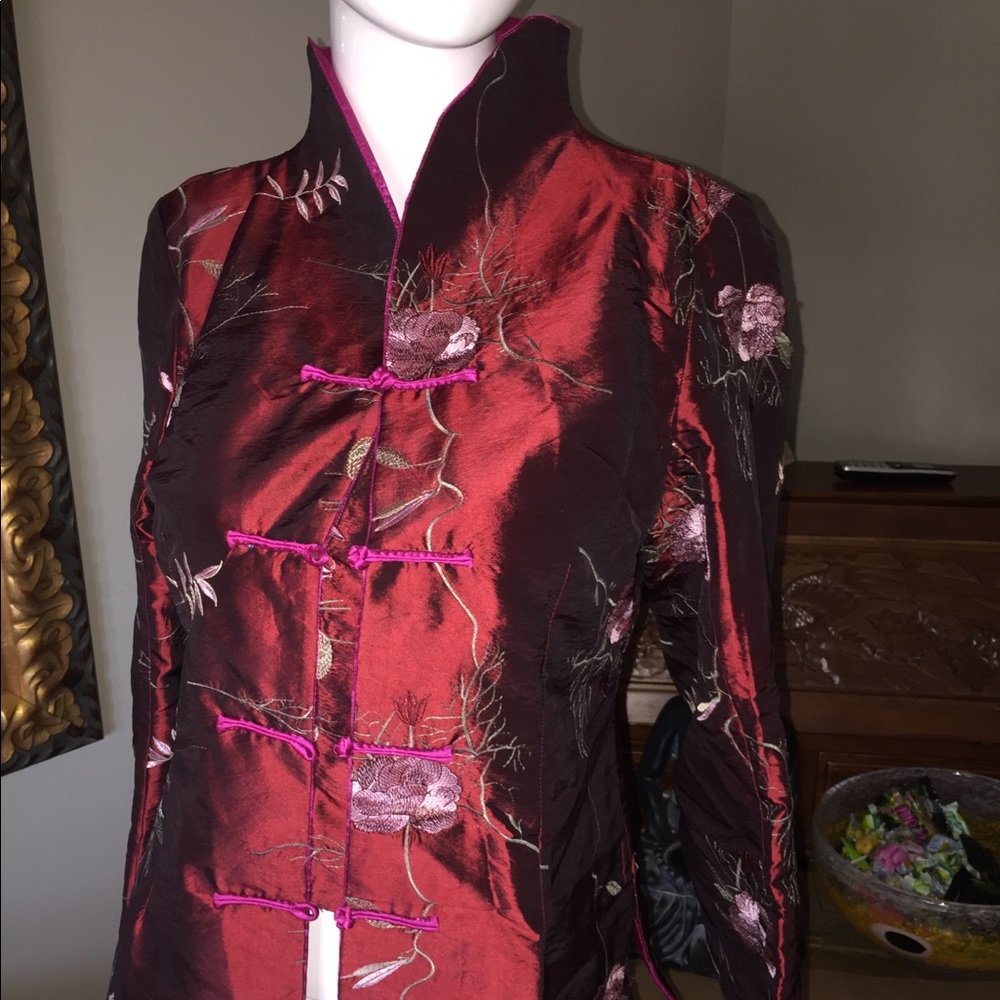 NWOT Tailored Asian Jacket w/Bell Sleeves